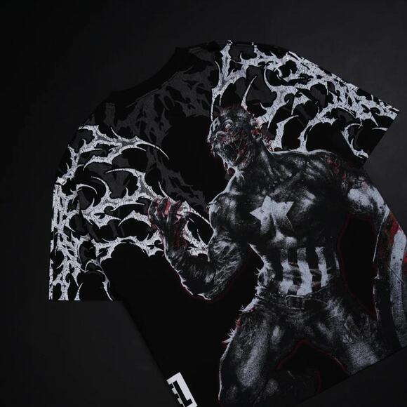 Captain america zombie side by side tee in Large - Picture 1 of 4